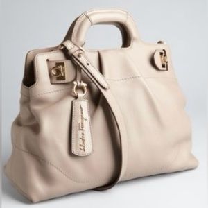 Salvatore Ferragamo Gancio soft leather handbag crossbody with shoulder strap